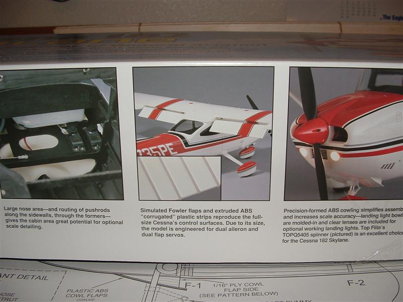 Top flite cessna 182 top build